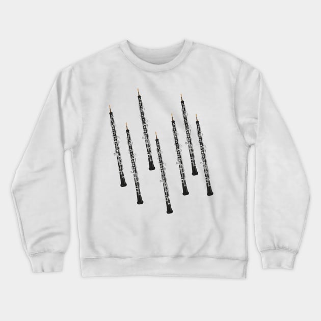 Oboe on white Crewneck Sweatshirt by kobyakov